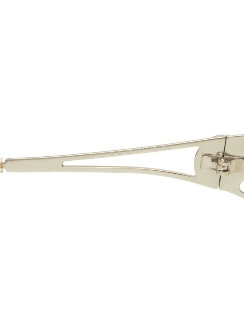 Celine Triomphe Sunglasses Clear Silver Metal Acetate Eyewear